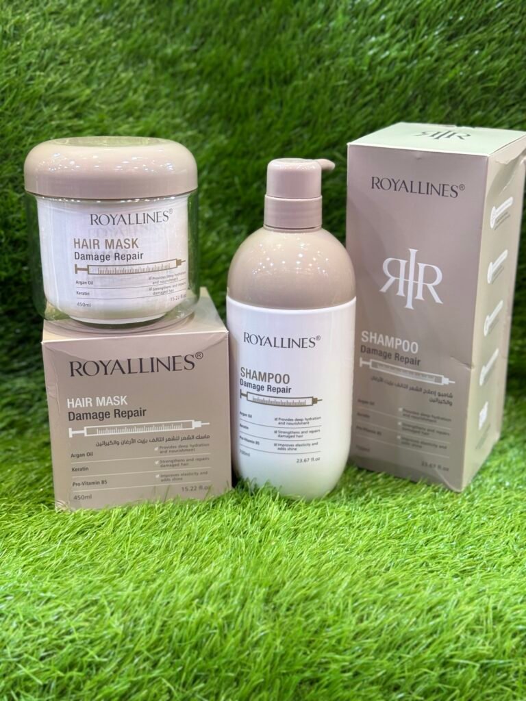 Royallines keratin damage repair shampoo/ hair mask