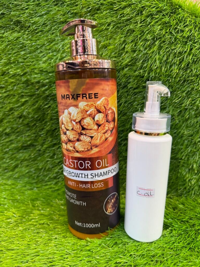 Maxfree castor oil hair growth shampoo value pack 225ml